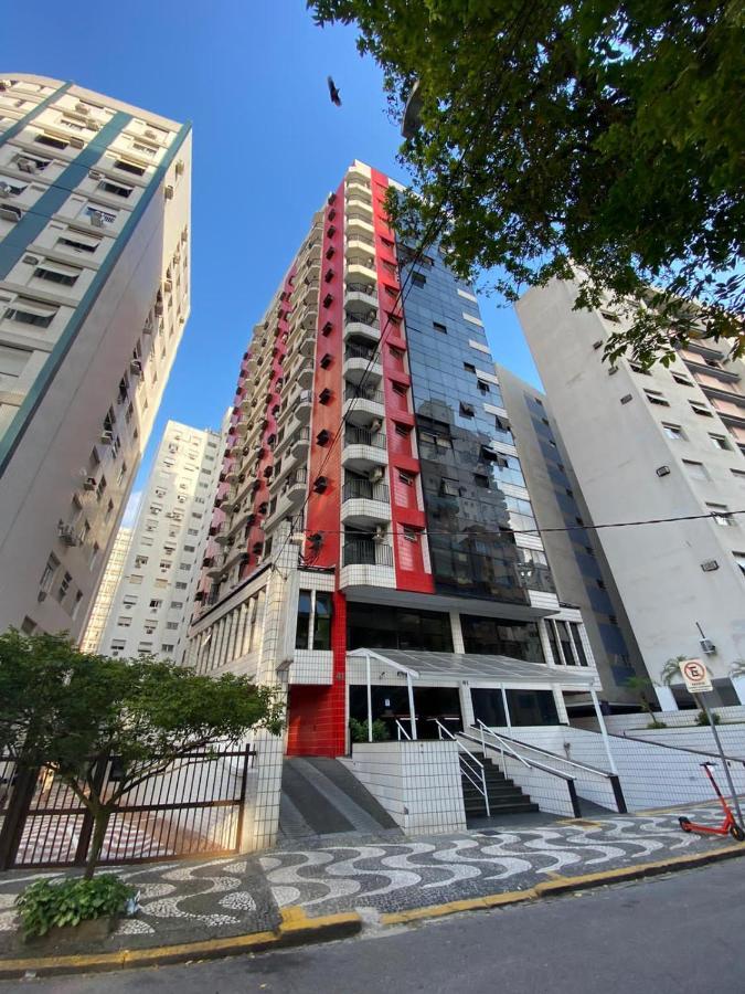 Flat - Acomoda Ate 4 Hospedes - Bairro Do Gonzaga - Santos Sp Exteriér fotografie